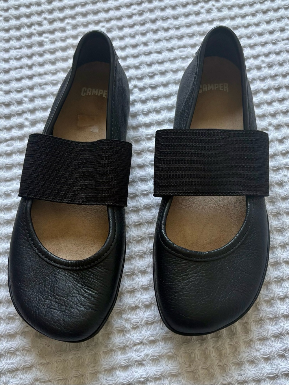 Camper Right Girls Ballerinas Mary Jane Flats Black Leather EU 36, US 3.5